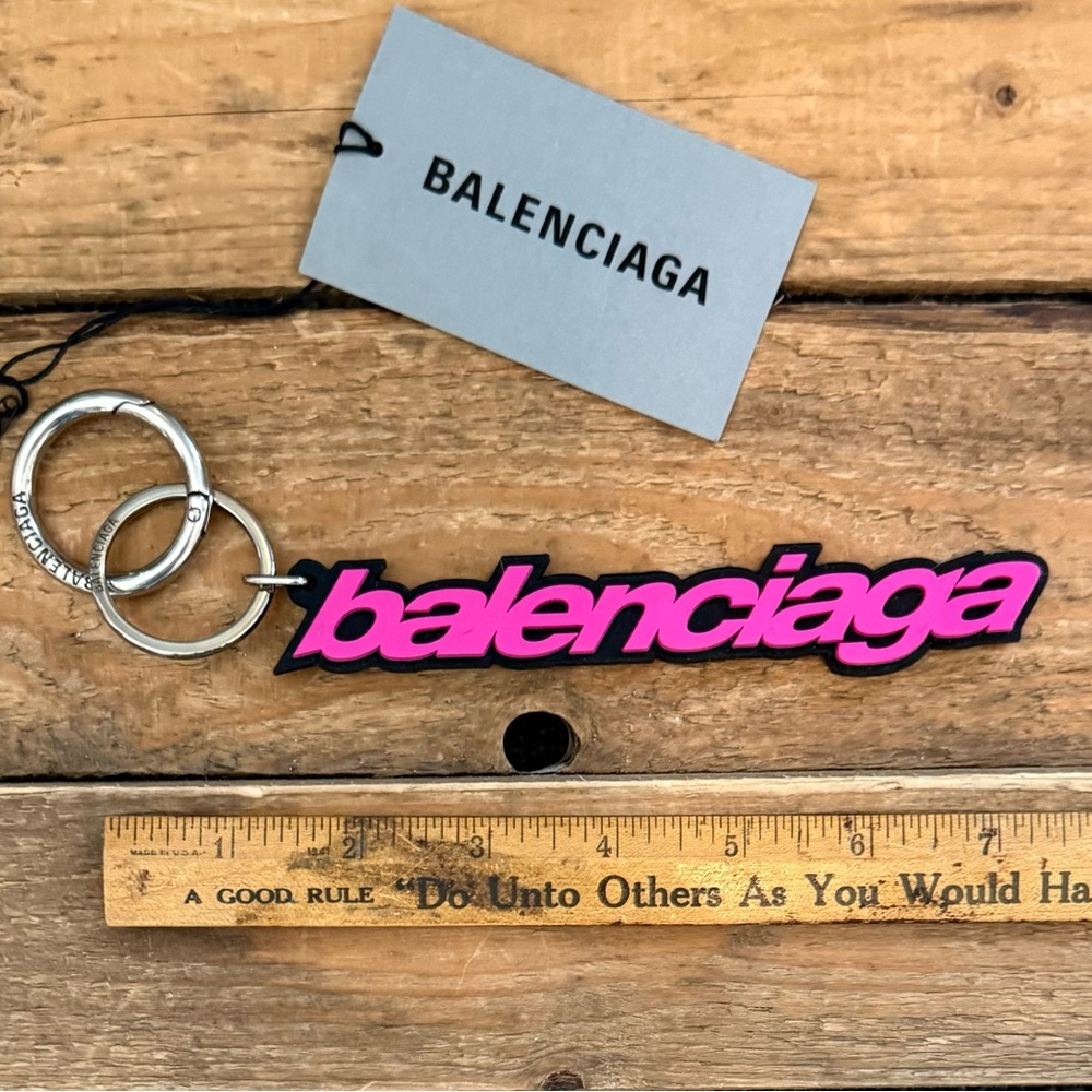 Balenciaga Keychain Bag Charm - Pink, Never Used